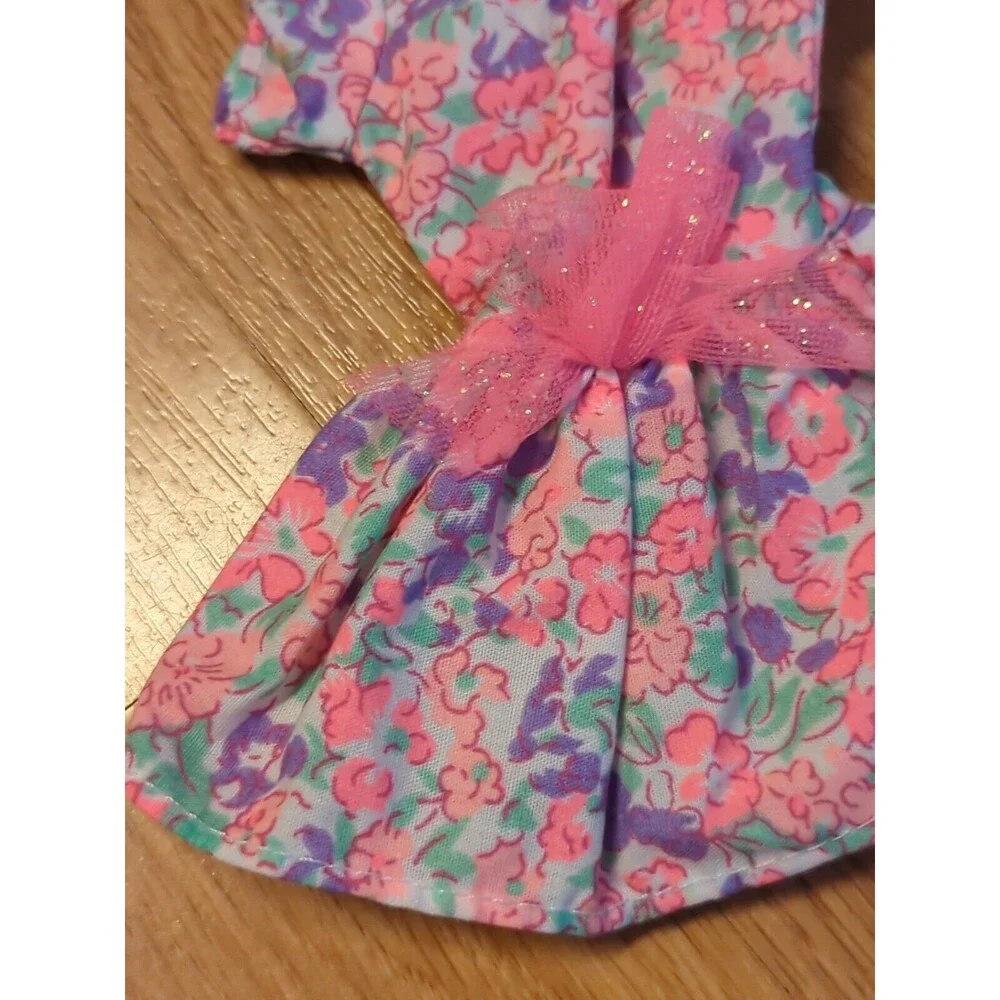 Barbie Fashion Greeting Card Happy Birthday #6 Outfit Dress Floral Vintage